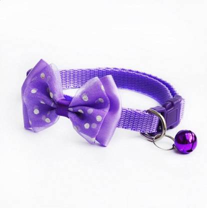 Lonekart Cat Collar with Bow and Bell, Adjustable,Safe,Solid,Breakaway for cats Cat Break Away Collar