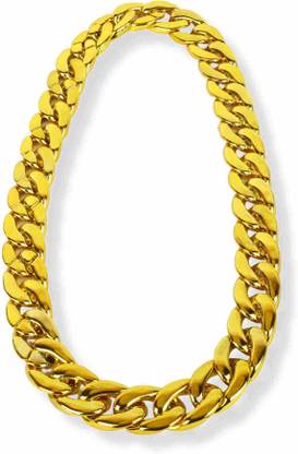 Pupchu Pupchu Fancy Gold Non Matel Dog Chain - Large Dog & Cat Collar & Chain