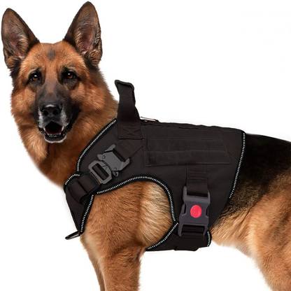 ALCAZAR Tactical Dog Harness | No Pull Dog Belt | Recommended for 40-90 Kg Pet Dog Training Harness