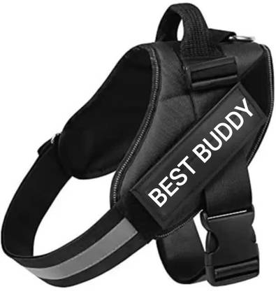 Hurrypets Premium K9 Adjustable Padded Nylon (Choke-Free Chest Body Belt) Reflective Dog Standard Harness