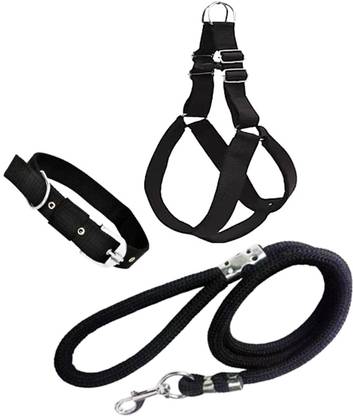 Petyantra Dog Combo Pack Water Proof Neck Collar Belt Rope Set Dog Harness & Leash