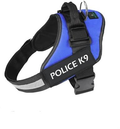PAWS INTERNATIONAL Police K9 Dog Harness No Pull Harness | Reflective | No Choke Dog Standard Harness