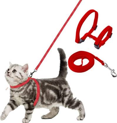 Buraq Cat Harness Full Body With Leash Set - For Walking | Escape Proof Cat Buckle Harness