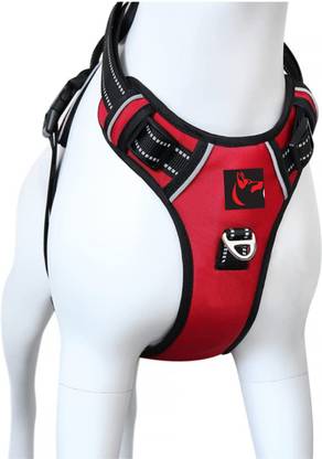Cocker Double Sided Harness Red M Dog Harness & Leash