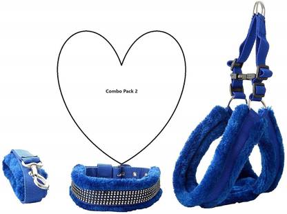 Aftra Combo Pack Soft Comfortable Breakaway Closure Dog & Cat Harness & Leash