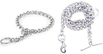 chullbull pet products Chullbull Small 10No.Chain+ Small ChokeChain 160 cm Dog Chain Leash