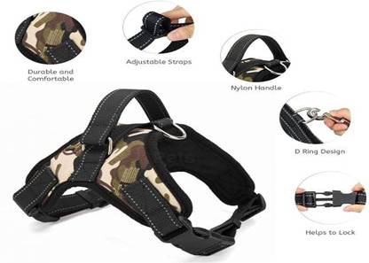 Hundur Store Star Shape Harness Adjustable Neck & Chest Strip Very Soft and Comfortable Dog Standard Harness