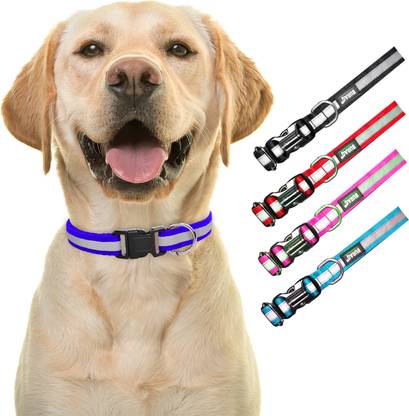 Buraq 4 Pcs Reflective Dog Collar - Feautures with Adjustable & Durable Dog Break Away Collar
