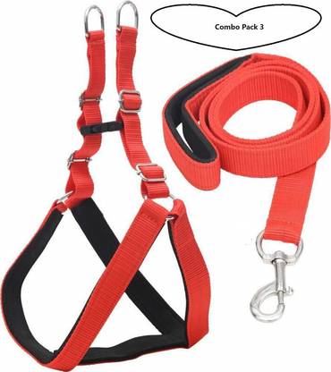Aftra Combo Pack Soft Comfortable Breakaway Closure Padded Dog Harness & Leash