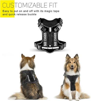 FMCL Tactical Dog Harness No Pull,Easy Control,Adjustable Reflective Pet Harness Dog Harness & Leash