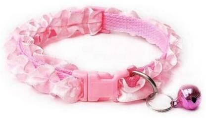 DRK Shop Mart Puppy,cat,Rabbit,Goat Collar breakaway with bell soft adjust with Frill design Cat Break Away Collar