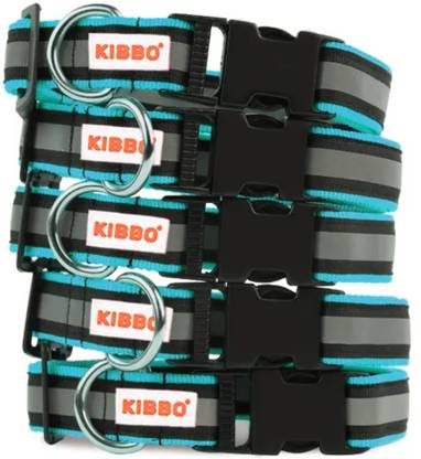 KIBBO Reflective Strip Super Quality Nylon Lightweight and Flexible Dog Collar Dog Everyday Collar
