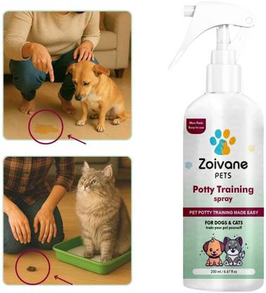 Zoivane Dog Potty Training Spray | Indoor Use | No More Marking | For Cats & Puppies, Natural & Fresh Cologne