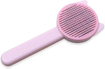 Plushmate Self Cleaning Cat Grooming Slicker Shedding Brush with Release Button Slicker Brushes for  Cat, Dog