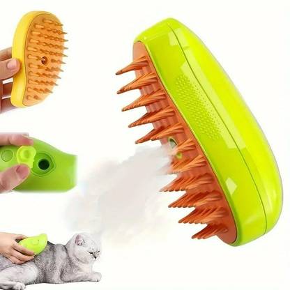 YAADGAR ENTERPRISE Silicone Steam Pet Brush for Removing Fluffing Hair Electronic Comb for  Cat, Dog