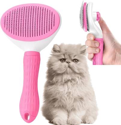 TrendKart Cat Brush & Comb - Cat Hair Brush - Cat Grooming Brush ( Multicolor ) Slicker Brushes for  Cat