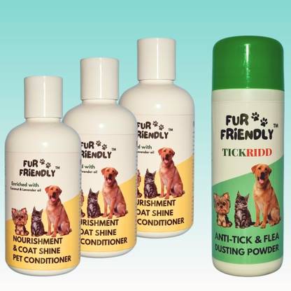 FUR FRIENDLY FF-CS200mlCD3-AT100gmPW1-4 Pet Conditioner