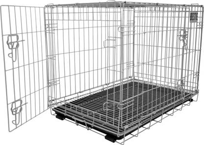 Bestie Dog Cage with Messh Powder Coated Gold Rust Proof Metal Folding 30 Inch Hard Crate Pet Crate