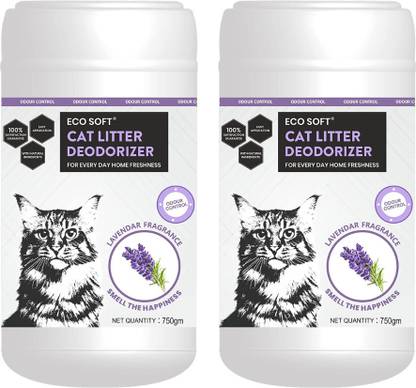 ECOSOFT Cat Litter Deodorizer - Lavender -Controls Odour, Pet Urine Smell remover Deodorizer