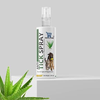 THE DDS STORE Anti-Tick and Flea Spray for All Breeds 100% Natural Tick & Flea Repellent 250ml Deodorizer