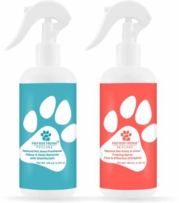 Herbal Home Pet Potty Training 200 ML And Pet Area Freshener 200 ML Deodorizer