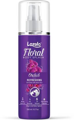 Lozalo Floral Body Splash ORCHID Refreshing Enriched with Aloe Vera for Dogs & Cats Deodorizer