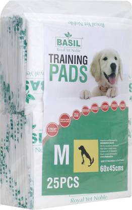 BASIL Puppy Training Pee Pads 45x60cms 25 Pads In a Packet, Disposable Dog Diapers
