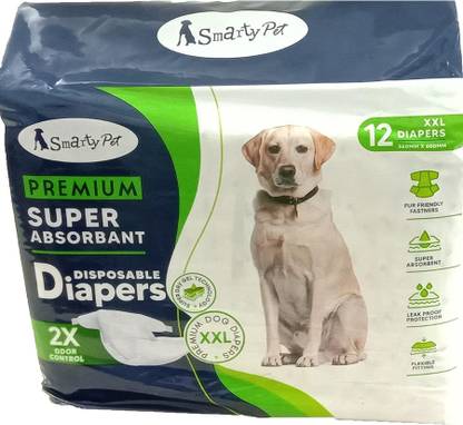 DogTrust Dog Diaper 12 pcs Pads fit Most Pet Belly Bands and Wraps (X-Large) Disposable Dog Diapers