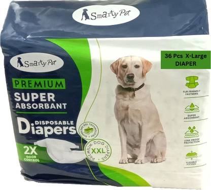 DogTrust Disposable Dog Diapers Male 36 Count Excitable Urination X Large Size Disposable Dog Diapers
