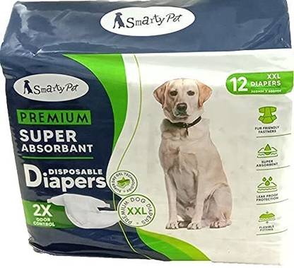 Pet Guard Pet Diapers for Extra Large Breed & Giant Breed Dogs (Size - XXL) Disposable Dog Diapers
