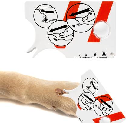 Verilux Dog Tick Remover Tick Fork and Flea Cleaner Tool with Magnifying Glass for Pets Washable Dog & Cat Diapers