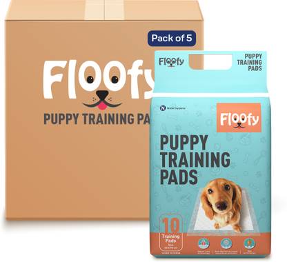 FLOOFY Puppy Training Pads with Leak-Proof Quick-Dry Design (60 X 90 CM) Disposable Dog Diapers
