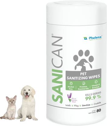 Phelenx PHL-SPW-80 Pet Ear Eye Wipes