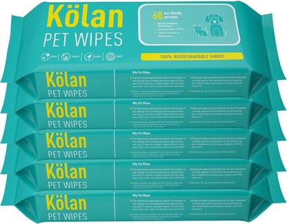 Kolan Eco- Friendly Pet Ear Eye Wipes