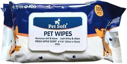 Hachiko Pet Soft Tissue Pet Wipes ( 100 pc ) Pet Tissue Wipes Pet Ear Eye Wipes Pet Ear Eye Wipes