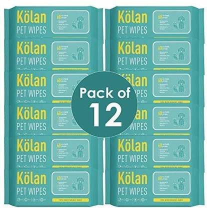 Kolan Biodegradable Pet Ear Eye Wipes