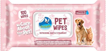 GLIDER Pet Grooming Wipes for Dogs ,Cats & Pets|Cleaning & Deodorising Body,Face & Skin Pet Ear Eye Wipes