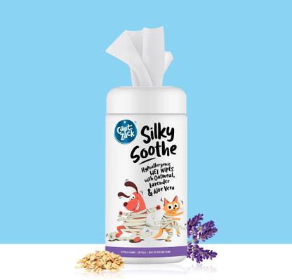 Captain Zack Silky Soothe Hypoallergenic Wet Wipes Pet Ear Eye Wipes