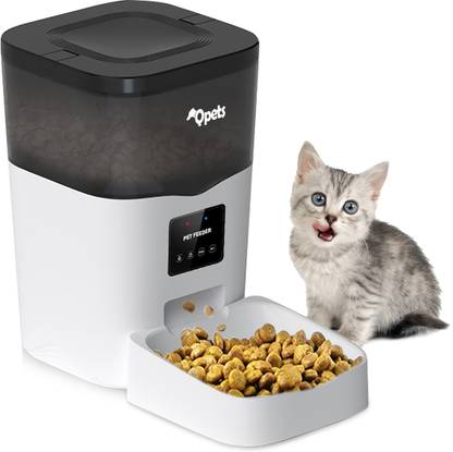 Qpets Cat Feeder App Control - Wi-Fi Enabled Smart Cat Food Dispenser Pet Food Dispenser
