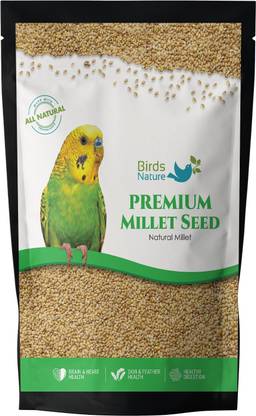 BirdsNature Premium Yellow Millet, Kang Seed for Cocktail, Silver, Finches, Parrots 2.5 kg Dry New Born, Adult, Young, Senior Bird Food