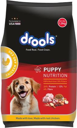 Drools Real Chicken and Egg 1.2 kg Dry Young Dog Food