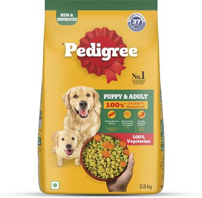 PEDIGREE Complete and Balanced Vegetable 2.8 Kg Dry Adult, New Born Dog Food