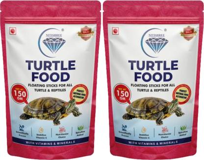 Nitishree TURTAL FOOD & Tortoise food - 300 gm Sea Food 0.3 kg (2x0.15 kg) Dry Adult, New Born, Senior, Young Turtle Food