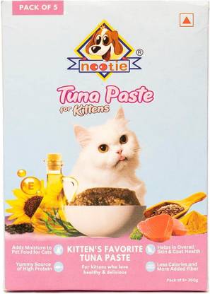 Nootie Tuna Paste (70GM X 5) Tuna 0.35 kg Wet Young Cat Food