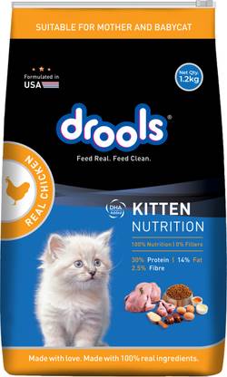 Drools Real Chicken 1.2 kg Dry Young Cat Food