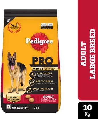 PEDIGREE PRO Adult Large Breed, (18 Months Onwards), 10 kg Dry Adult Dog Food