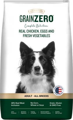 Signature Grain Zero Chicken, Egg and Vegetable 12 kg Dry Adult Dog Food
