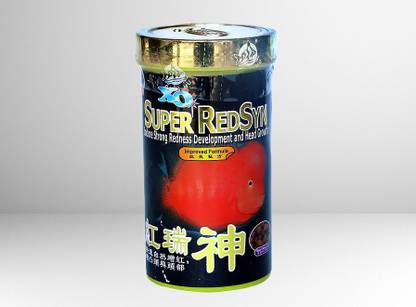 aqualyf pets Ocean Free XO Super RedSyn Flowerhorn Fish Food (280 ml/100 gms) 0.1 kg Dry Young Fish Food