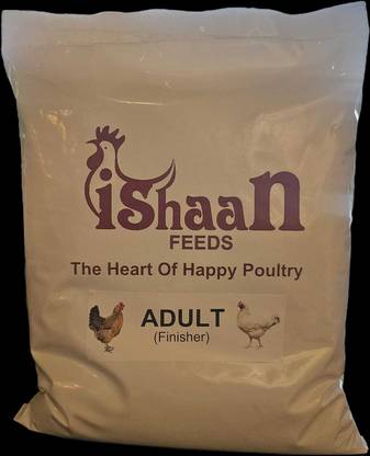 Ishaan ( Adult Feed ) Ideal for Broiler, Layer, Country, Rooster, Duck,Qual,Turkey,Emu Spice 8 kg Dry Adult Bird Food