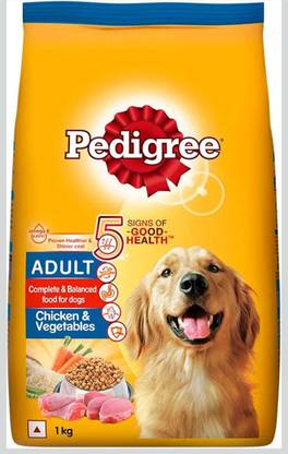 PEDIGREE Pedigree Adult Chicken & Vegetable 1kg Chicken 1 kg Dry Adult Dog Food